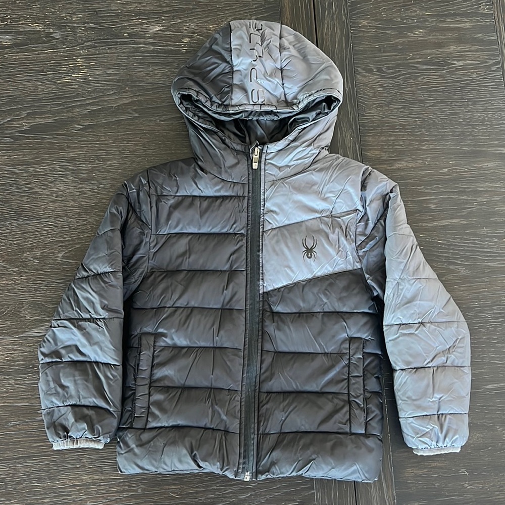 Like New Spyder Boys Hooded Puffer Jacket